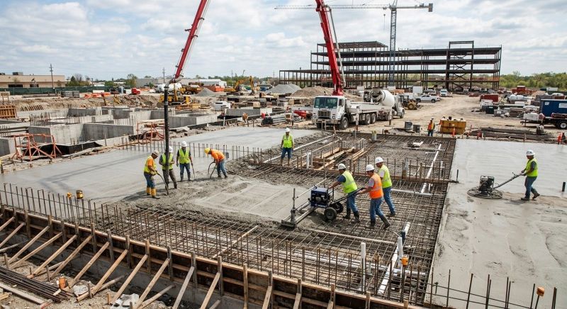 Commercial Slab Installation in Grand Rapids, MI