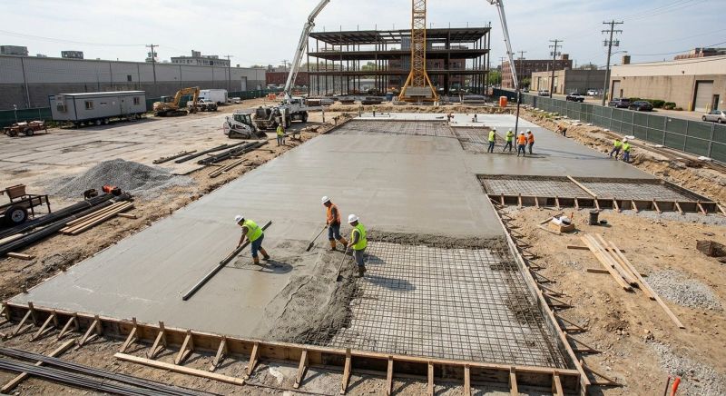 Commercial Slab Installation in Charleston, SC