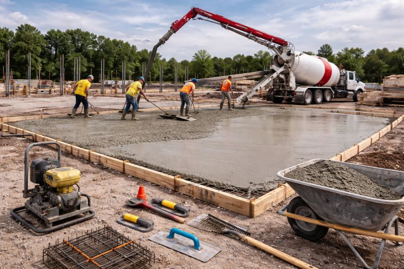 Commercial Slab Installation in Woodbridge, VA