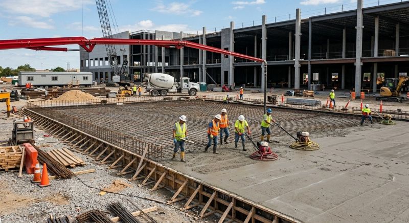 Commercial Slab Construction in Cape Coral, FL